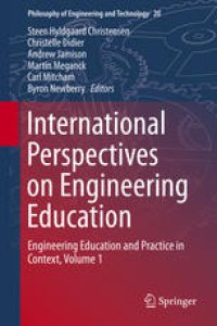 cover of the book International Perspectives on Engineering Education: Engineering Education and Practice in Context, Volume 1