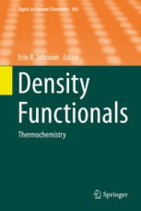 cover of the book Density Functionals: Thermochemistry