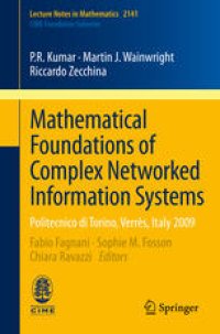 cover of the book Mathematical Foundations of Complex Networked Information Systems: Politecnico di Torino, Verrès, Italy 2009