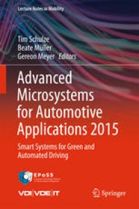 cover of the book Advanced Microsystems for Automotive Applications 2015: Smart Systems for Green and Automated Driving