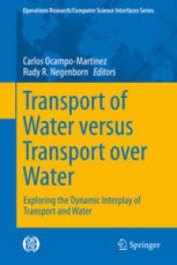 cover of the book Transport of Water versus Transport over Water: Exploring the Dynamic Interplay of Transport and Water