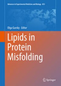 cover of the book Lipids in Protein Misfolding