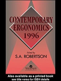 cover of the book Contemporary ergonomics 1996 : proceedings of the Annual Conference of the Ergonomics Society : University of Leicester 10-12 April 1996