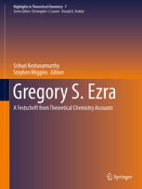 cover of the book Gregory S. Ezra: A Festschrift from Theoretical Chemistry Accounts