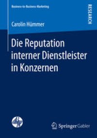 cover of the book Die Reputation interner Dienstleister in Konzernen