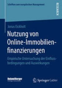 cover of the book Nutzung von Online-Immobilienfinanzierungen: Empirische Untersuchung der Einflussbedingungen und Auswirkungen