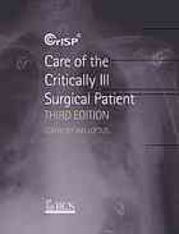 cover of the book Care of the critically ill surgical patient