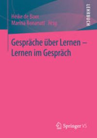 cover of the book Gespräche über Lernen - Lernen im Gespräch