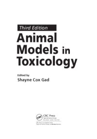 cover of the book Animal Models in Toxicology, Third Edition