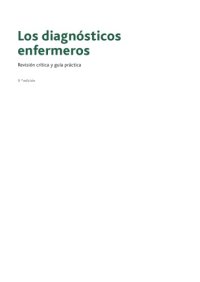 cover of the book Los diagnósticos enfermeros : Revisión crítica y guía práctica