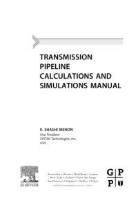 cover of the book Transmission pipeline calculations and simulations manual