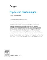 cover of the book Psychische Erkrankungen Klinik und Therapie - inkl. Online-Version - mit Zugang zum Elsevier-Portal