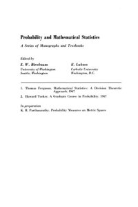 cover of the book Mathematical statistics a decision theoretic approach