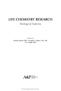 cover of the book Life chemistry research : biological systems