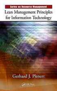 cover of the book Lean management principles for information technology