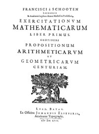 cover of the book Exercitationum mathematicarum