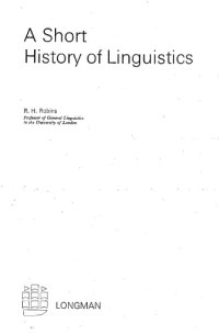 cover of the book A Short History of Linguistics (Longman Linguistics Library)