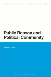 cover of the book Public Reason and Political Community