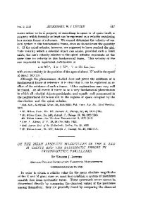 cover of the book On the Mean Absolute Magnitudes of the K and M Giants and the Systematic Errors in Trigonometric Parallaxes