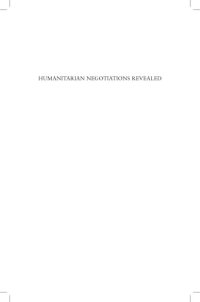 cover of the book Humanitarian Negotiations Revealed: The MSF Experience