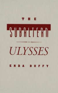 cover of the book The Subaltern Ulysses