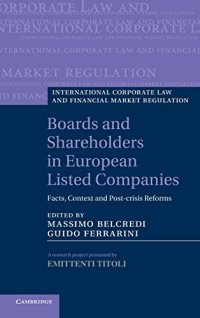 cover of the book Boards and Shareholders in European Listed Companies: Facts, Context and Post-Crisis Reforms