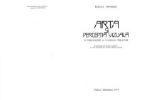 cover of the book Arta si percepţia vizuală