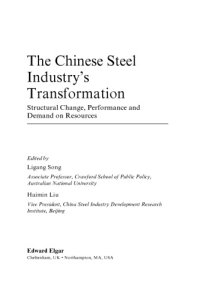 cover of the book The Chinese Steel Industry’s Transformation : Structural Change, Performance and Demand on Resources