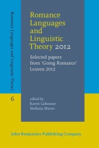 cover of the book Romance Languages and Linguistic Theory 2012: Selected papers from 'Going Romance' Leuven 2012