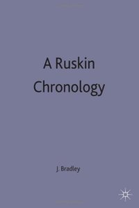 cover of the book A Ruskin Chronology