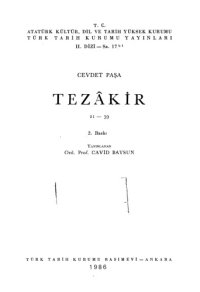 cover of the book Tezâkir 21-39