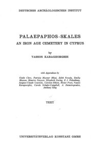 cover of the book Palaepaphos-Skales: An Iron Age Cemetery in Cyprus (Text)