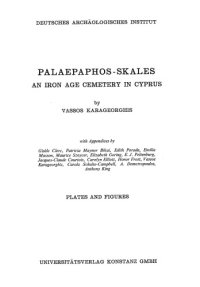 cover of the book Palaepaphos-Skales: An Iron Age Cemetery in Cyprus (Drawings)