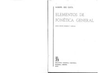 cover of the book Elementos de fonética general