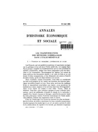 cover of the book Annales d’histoire économique et sociale: Revue trimestrielle. Tome II. Annee 1929