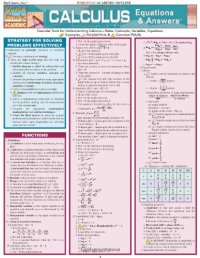 cover of the book Calculus Equations & Answers