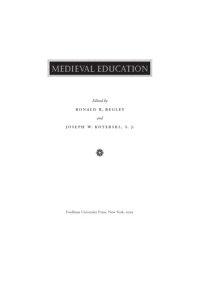 cover of the book Medieval Education