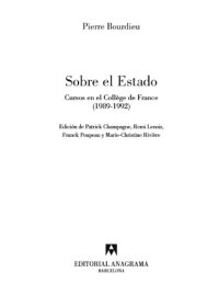 cover of the book Sobre el Estado