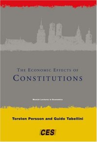 cover of the book The Economic Effects of Constitutions