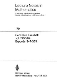 cover of the book Seminaire Bourbaki: