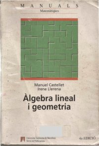 cover of the book Àlgebra lineal i geometria