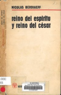 cover of the book Reino del espiritu y reino del Cesar