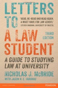 cover of the book Letters to a Law Student: A Guide to Studying Law at University