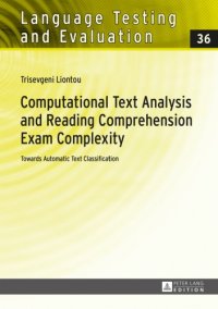 cover of the book Computational Text Analysis and Reading Comprehension Exam Complexity: Towards Automatic Text Classification