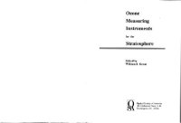 cover of the book Ozone measuring instruments for the stratosphere