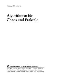 cover of the book Algorithmen fuer Chaos und Fraktale