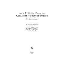 cover of the book Answers to selected problems from Jackson's Classical electrodynamics