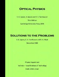 cover of the book Solutions to Optical physics 3ed