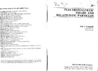 cover of the book Electromagnetic fields and relativistic particles