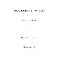 cover of the book Wind Energy Systems